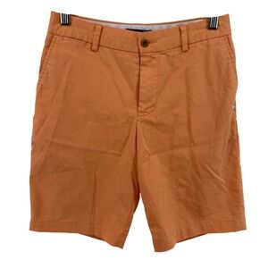Polo Ralph Lauren Kids Orange Cotton Blend Flat Front Shorts Size 14